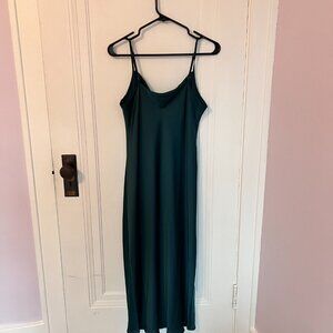 Banana Republic Green Silk Dress Size 8